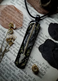 Image 2 of Skink Skeleton and Floral Pendant