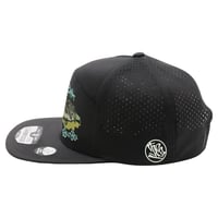 Image 2 of “FULLY BENT” Embroidered 5 panel SnapBack hat - black