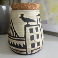 Image 2 of Handmade Stoneware Canister: Embarcadero