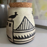 Image 4 of Handmade Stoneware Canister: Embarcadero