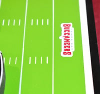 Image 16 of Tampa Bay Buccaneers Hand Crafted NFL 3D Wooden Team Helmet Wall Hanging Artwork.