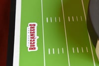 Image 17 of Tampa Bay Buccaneers Hand Crafted NFL 3D Wooden Team Helmet Wall Hanging Artwork.