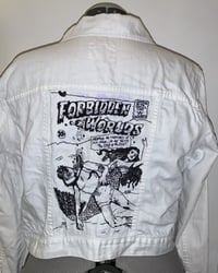 Image 1 of Hand embroidered denim jacket