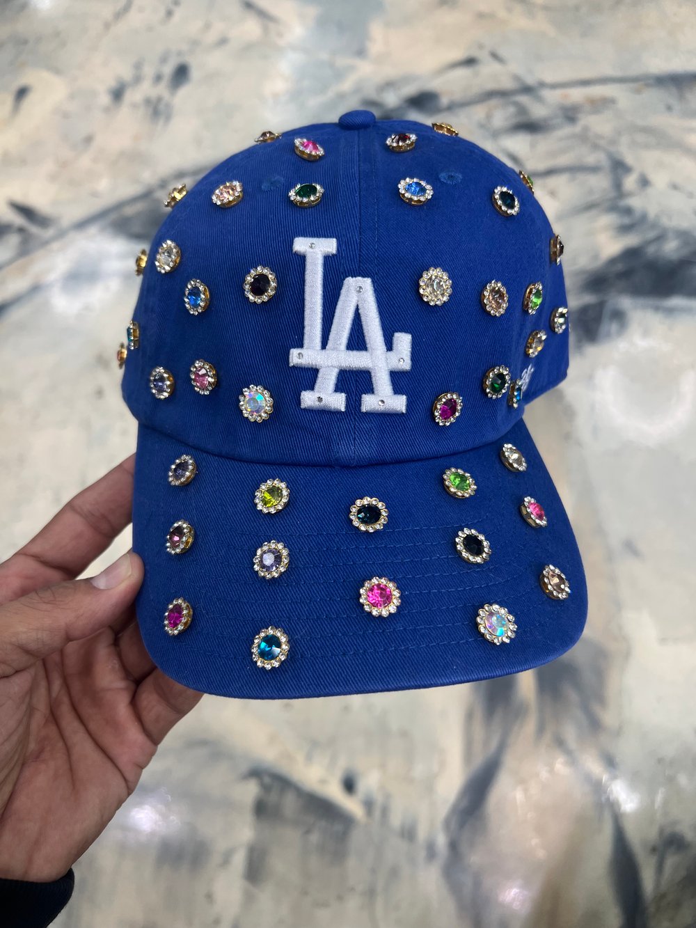 Icy LA woman’s hat 