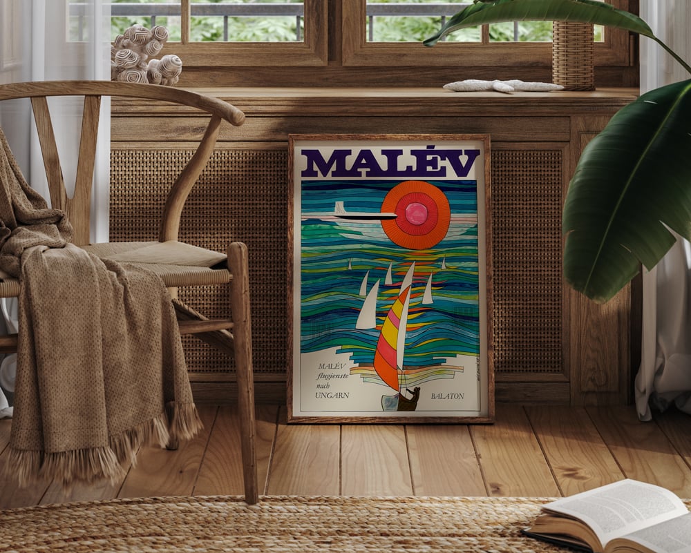 Fly Malev to Lake Balaton (Balaton) | Máté András | 1967 | Vintage