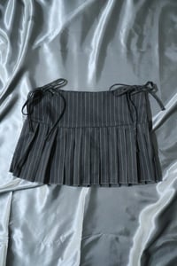 Grey Pinstripe Skirt