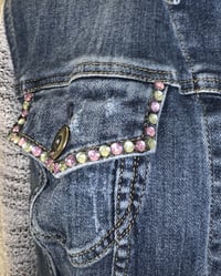 Image 2 of Hand painted denim jacket