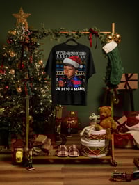 Image 5 of Santa Claus Le Dio Un Beso a Mama Holiday Short-Sleeve T-Shirt