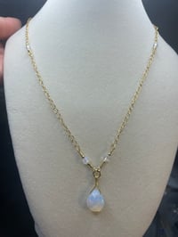 Image 2 of Opal teardrops necklace 