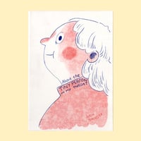 Image 3 of About The Tiny Person In My Throat A6 Riso Zine