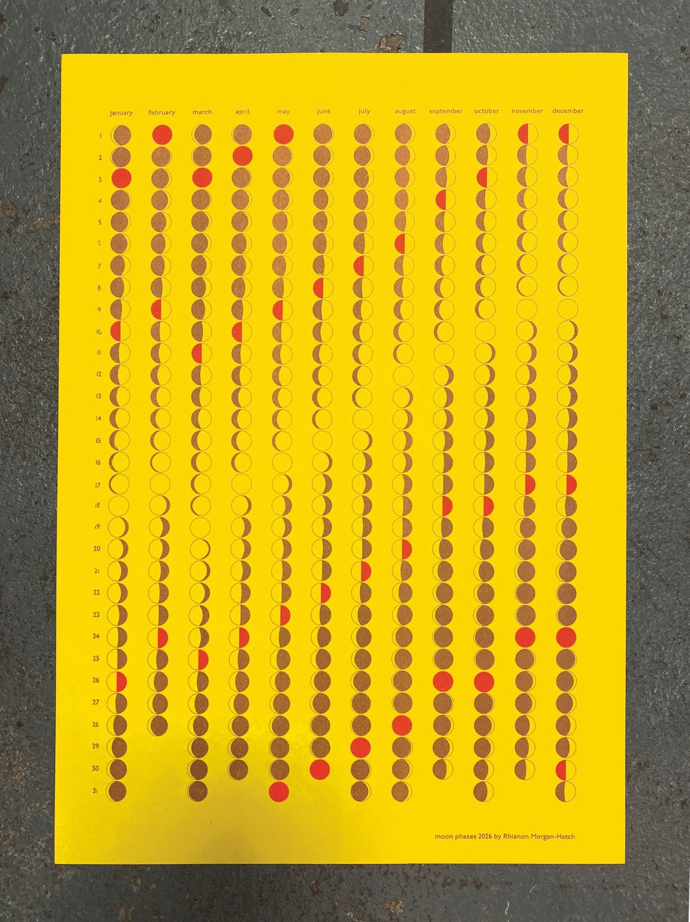 Image of Moon Calendar 2026