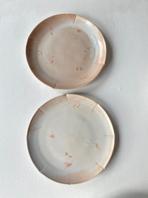 1 x Poppy Side Plate - Shino porcelain