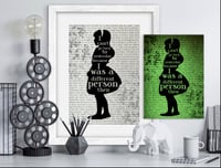 Glow in the Dark ‘Yesterday’ Quote Print