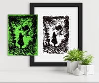Glow in the Dark ‘Alice & The Cheshire Cat’ Print