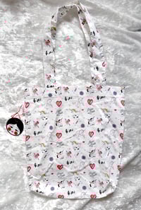 Image 5 of Full Fabric Cotton Handmade Tote Bag - Various Designs