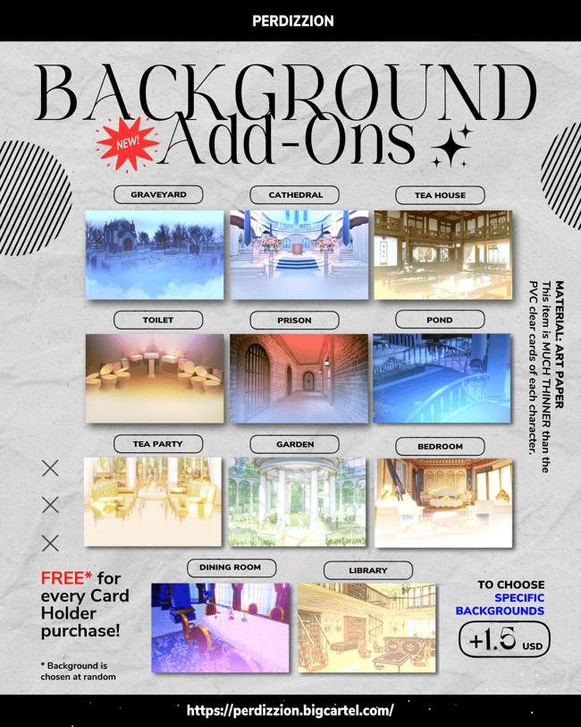 [NEW!] Background Add-Ons✧ HSR & Genshin Impact Otome-Inspired Series