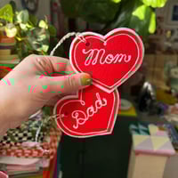 Image 1 of Mom Heart Chainstitched Gift Tags 