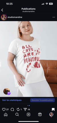 Image 1 of T shirt ACAB blanc rouge face