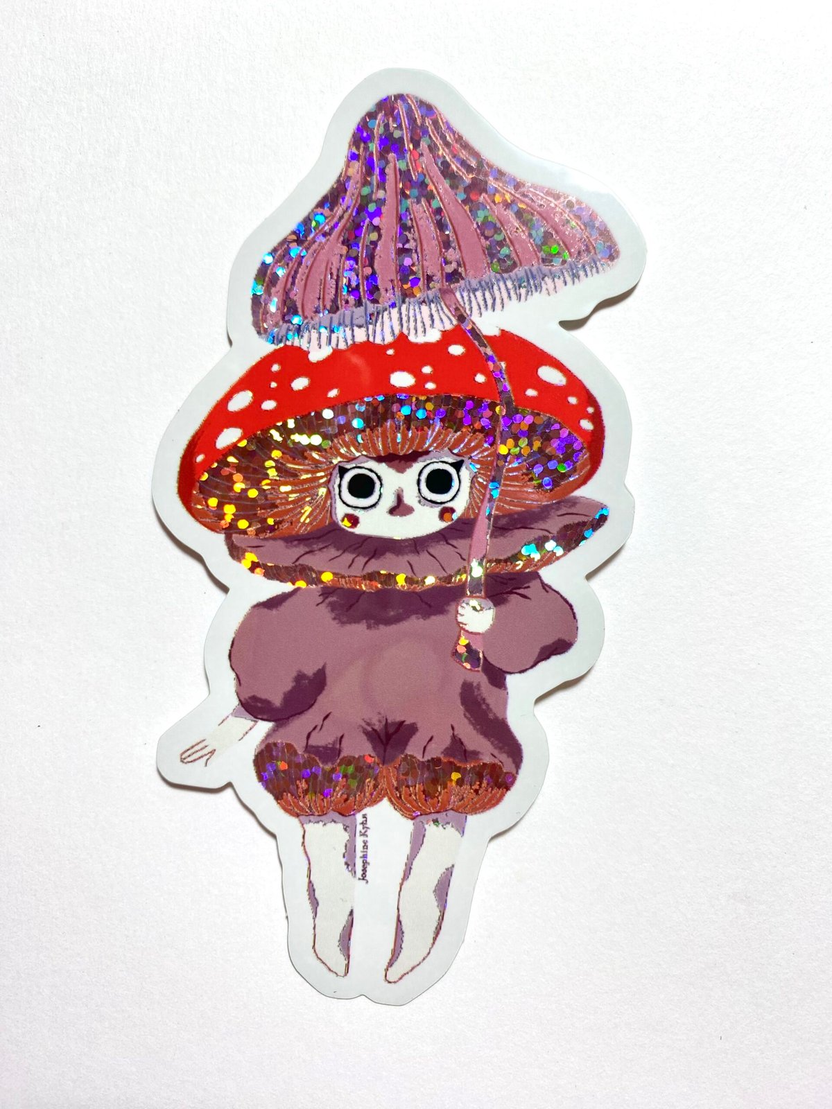 Fluesvamp - glimmer klistermærke