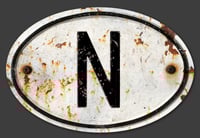 Magnetic Norway 'N' Badge, Standard 180x120mm 