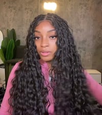 Full Lace BOHO Water Wave Braided Wig