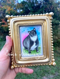 MINI custom pet watercolor painting 100%handmade