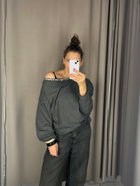 Image 3 of Women’s Off-Shoulder Tshirt – Loose Fit – Cotton Jersey Fiona 