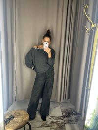 Image 1 of Women’s Off-Shoulder Tshirt – Loose Fit – Cotton Jersey Fiona 