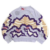 Image 2 of Purple skeleon disstress ( M )