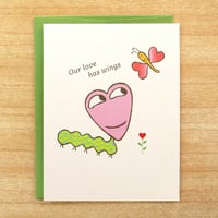 Image 1 of Caterpillar Love Card