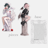 Image 2 of Venti | Dahlia - Leather and Lace Acrylic Stand + Print Set