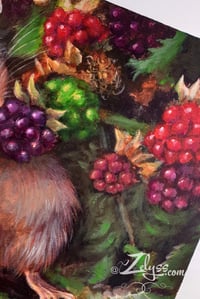 Image 2 of 🍇 Little mouse with berries 🍇 - Acrylic painting