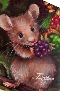 Image 4 of 🍇 Little mouse with berries 🍇 - Acrylic painting