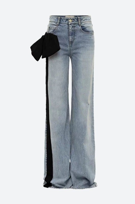 Image of Holiday Bow Jeans (black)