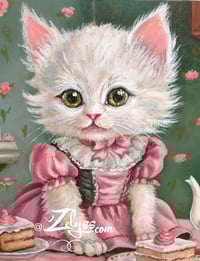 Image 5 of 🍧🍨Kitty loves dessert🍨🍧 - Acrylics painting