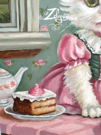 Image 3 of 🍧🍨Kitty loves dessert🍨🍧 - Acrylics painting