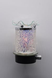 Clear Crackle Electric Oil Lamp