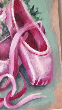 Image 3 of 🩰 ‘Sugar plum pointe shoes' 🩰 - Acrylics painting