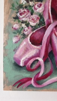 Image 5 of 🩰 ‘Sugar plum pointe shoes' 🩰 - Acrylics painting