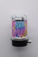 Crackled Multiple Color Electric Oil Lamp