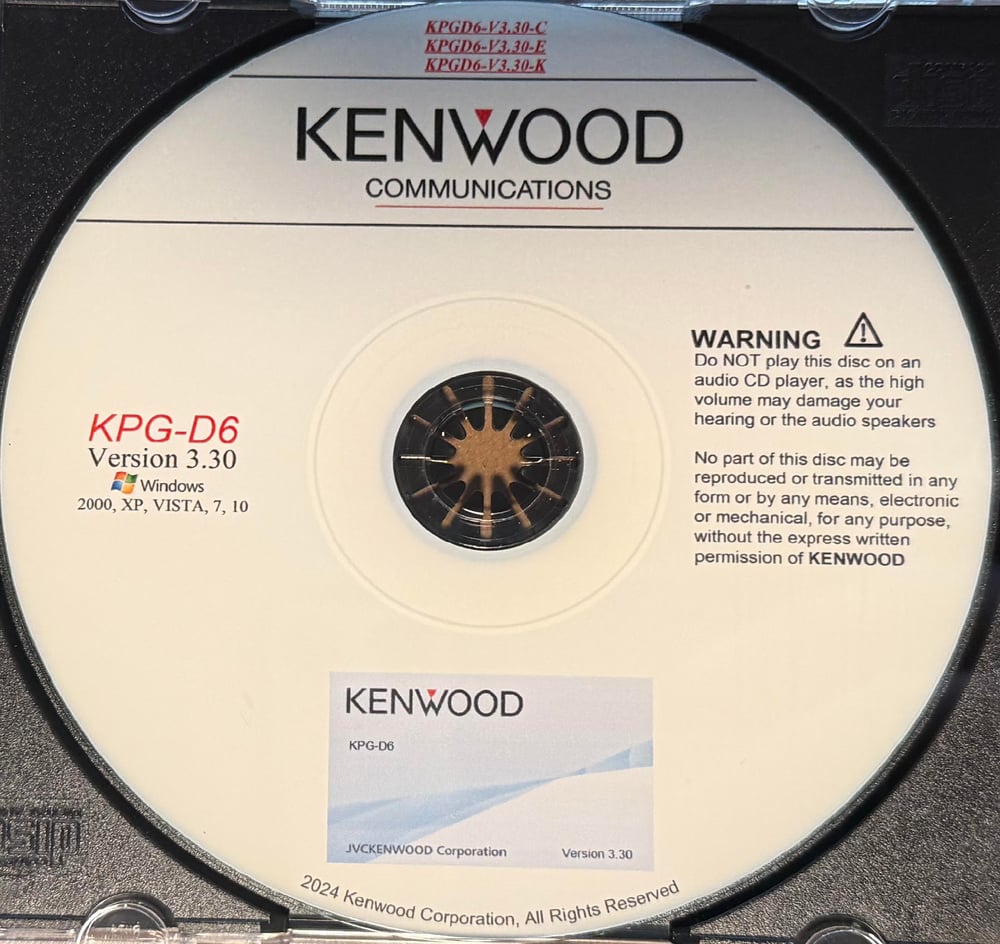 Image of Kenwood Programming Software KPG-D6 KPG-D6N