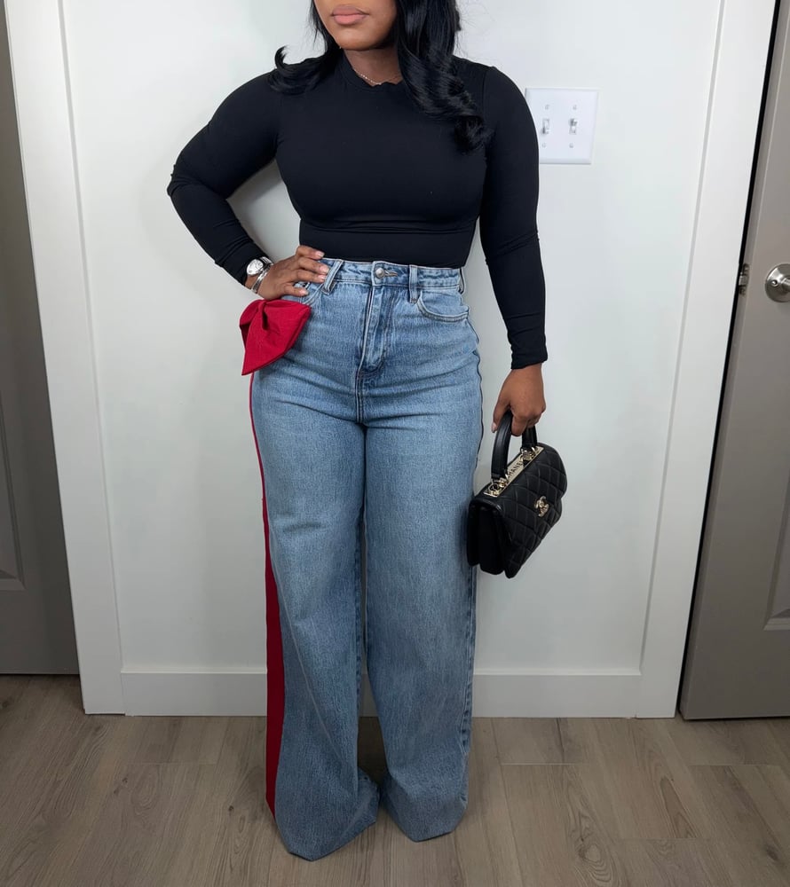 Image of Holiday Bow Jeans 