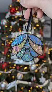 Image 1 of Lead-free Art Nouveau Ornament - Dichroic