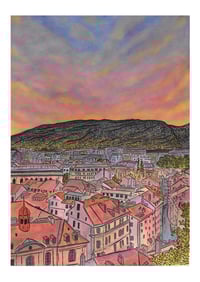 Le Salève depuis la ville 