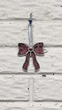 Image 3 of Light Purple Glue Chip Lead-free Bow 