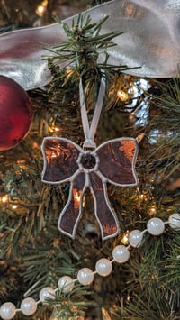 Image 1 of Light Purple Glue Chip Lead-free Bow 