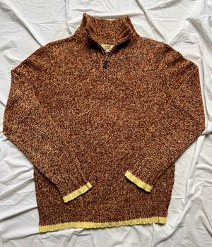  Hermès Half Quarter Zip Wool Sweater - Size L