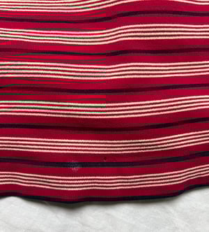 Prada Knitted Wool Red Stripe Tee Shirt - Size M