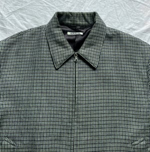  Auralee Grey Blue Check Jacket - Size 4