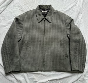  Auralee Grey Blue Check Jacket - Size 4